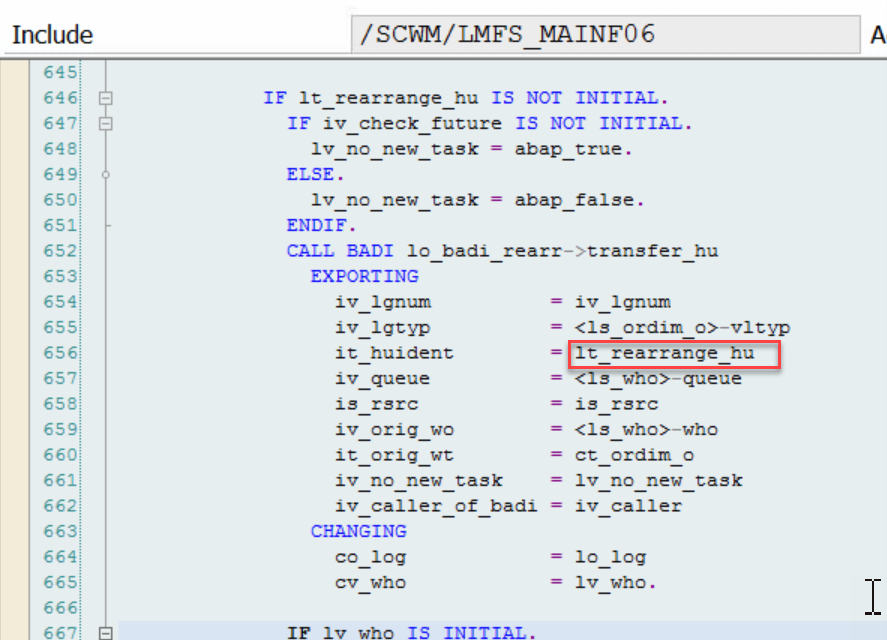 SAP EWM MFS rearrange multi-depth 17
